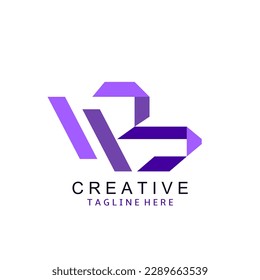 Abstract Letter B logo design inspiration