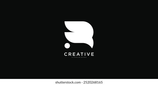 Abstract letter B logo design. Modern logo idea. Premium Vector