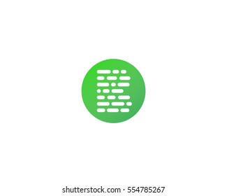 Abstract letter B logo design template.  Dynamic code vector logotype. Dots blocks sign mark. Data font icon symbol