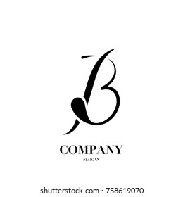 Abstract letter b logo design vector template