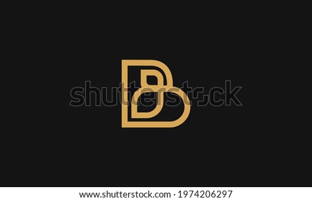 Abstract letter B logo design. Creative,Premium Minimal emblem design template. Graphic Alphabet Symbol for Corporate
Business Identity. Initial BB vector element