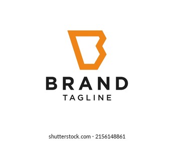 Abstract Letter  B Logo. Flat Vector Logo Design Template Element
