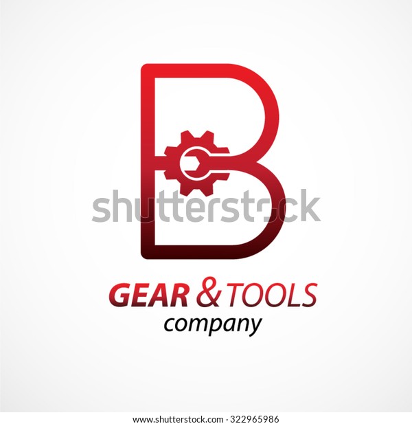 Abstract letter B logo Gear and wrench\
industrial service logo template icon vector design,Corporate\
logotype for production or service and maintenance business.\
Network computers\
application