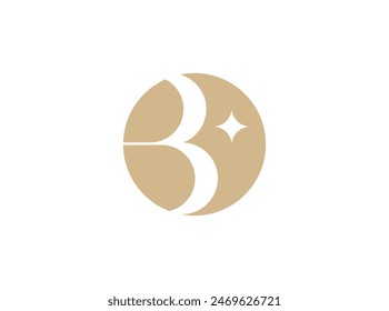 Abstract Letter b logo icon vector design. Elegant letter b premium symbol.