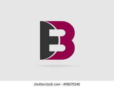 Abstract letter B logo icon design
