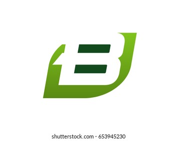Abstract letter B logo icon design
