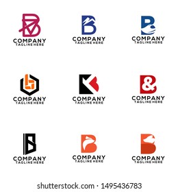 Abstract Letter B Logo Template Vector. Business Logo Concept
