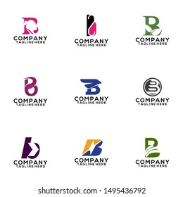 Abstract Letter B Logo Template Vector. Business Logo Concept