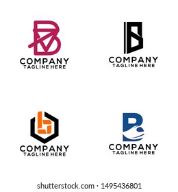 Abstract Letter B Logo Template Vector. Business Logo Concept