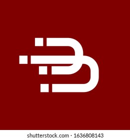 abstract letter B logo template