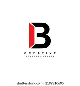 Abstract Letter B Logo. Letter B Logo Template Design. Letter B Icon. Suitable For Company Logos, Business Logos, Sports Logos, Technology, Product Marketing, Etc.