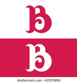 Abstract letter B logo template. Letter B logo. Letter B icon