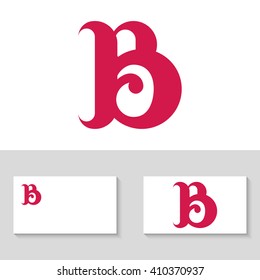 Abstract letter B logo template. Letter B logo. Letter B icon