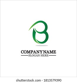 Abstract letter b logo vector. B logo symbol icon design template.
