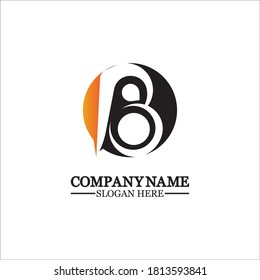 Abstract letter b logo vector. B logo symbol icon design template.