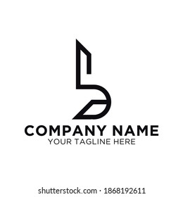 Abstract letter b logo vector. symbol icon design template.