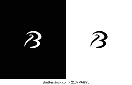 Abstract letter b logo vector. symbol icon design template.