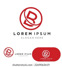 Resumen del vector del logotipo de la letra b. Plantilla de diseño de iconos de símbolos B.