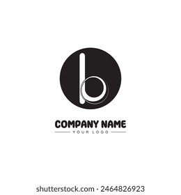 Abstract letter b logo vector. B logo symbol icon design template.