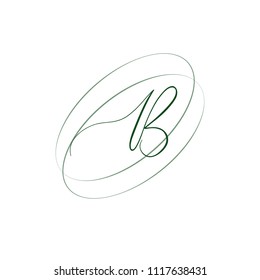 Abstract letter B logotype. Modern logo idea sign. Universal emblem vector icon.