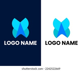 Letra abstracta B concepto moderno de diseño de iconos de logotipo. Lotipo de símbolo de gradiente brillante creativo aislado en fondo blanco. Ilustración del vector