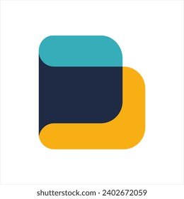Letra abstracta B concepto moderno de diseño de iconos de logotipo. Lotipo de símbolo de gradiente brillante creativo aislado en fondo blanco. Ilustración vectorial.