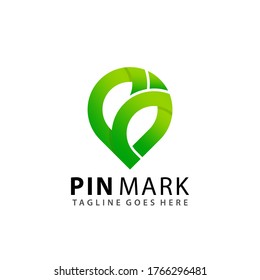 Abstract Letter B Pin Mark Navigation Logos Design Vector Illustration Template