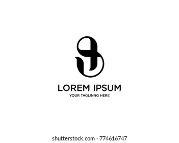 Abstract letter b or s logo vector. symbol icon design template.