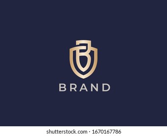Abstrakter Buchstabe B Schild Logo Design Vorlage. Monogramm mit zwei Buchstaben BO oder OB.