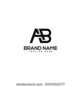 Abstract letter BA AB company Logo Design vector. Initials Business logo. 