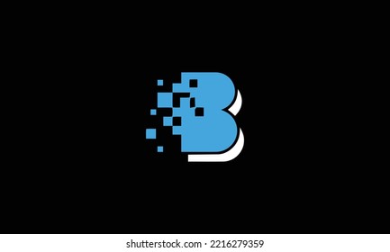 Abstract letter BB Tech logo template