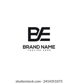 Abstract letter BE EB company Logo Design vector. Initials Business logo.