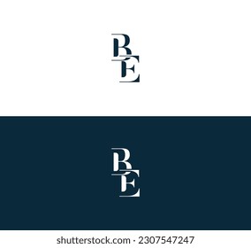 Abstract letter BE, EB logo.