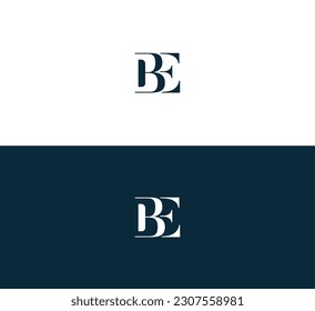 Abstract letter BE, EB logo.
