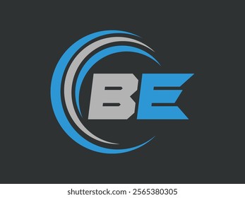 Abstract Letter BE logo Design. BE Initial Logo design Monogram for business and company.BE logo, BE letter logo design.