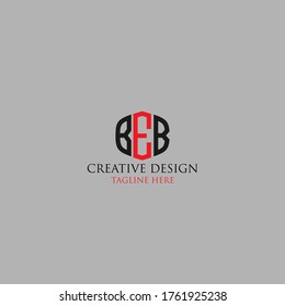 Abstract Letter BEB logo design template.