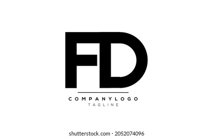 Design-Vorlage für abstrakte Buchstaben BF-FB-Vektorgrafik-Logo