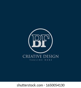 Abstract letter BF logo. This logo icon incorporate with abstract shape in the creative way.