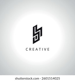 Abstract Letter BH HB Monogram Logo Template With Vector Eps.