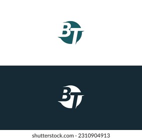 Abstract letter BT, TB logo.