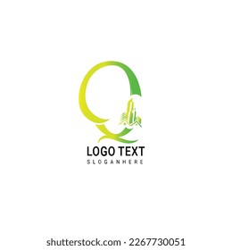 Abstract Letter Building Logo Design. Construction and Real Estate Creative Vector Template.