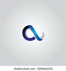 abstract letter A business logo