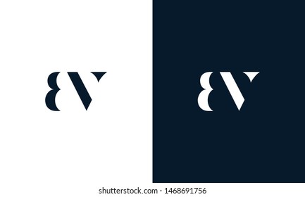 Abstract Letter Av Logo This Logo Stock Vector (Royalty Free ...