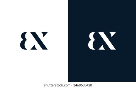 Abstract letter BX logo. This logo icon incorporate with abstract shape in the creative way. It look like letter BX. It will be suitable for Which company name start BX.