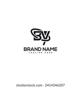 Abstract letter BY YB company Logo Design vector. Initials Business logo.