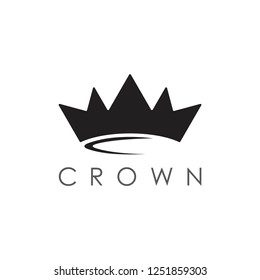 abstract letter c crown logo vector