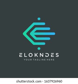 abstract letter C E logo design with lines concept. This logo has the meaning of information, data, fingerprint, group, community, progress, growth. Technology digital concept.- vector