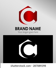 Abstract Letter c Icon
