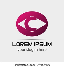 Abstract Letter c Icon
