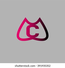 Abstract Letter c Icon logo
